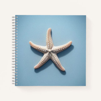 Exotic Starfish with Blue Background Notebook