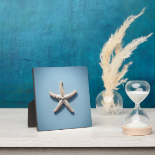 Exotic Starfish with Blue Background Plaque