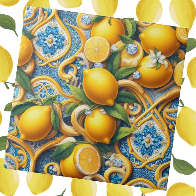 Exotic Tile Accents | Moroccan Mediterranean Lemon (Creator Uploaded)