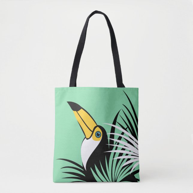 Exotic Toucan Bird Tote Bag (Front)