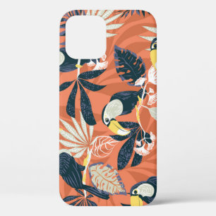 Exotic Toucan Jungle Scene iPhone 12 Case