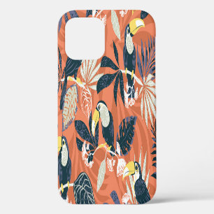 Exotic Toucan Jungle Scene iPhone 12 Case