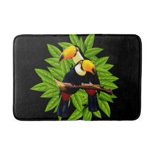 Exotic Toucans Bath Mat