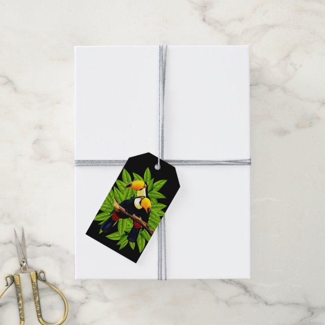 Exotic Toucans Gift Tags (With Twine)