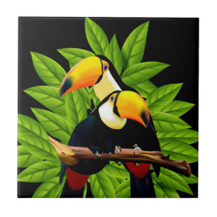 Exotic Toucans Tile