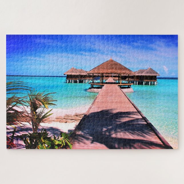 Exotic Tropical Beach Puzzle (Horizontal)