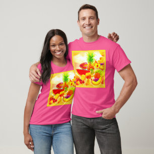 Exotic Tropical Fruits Painting. Buy Now T-Shirt