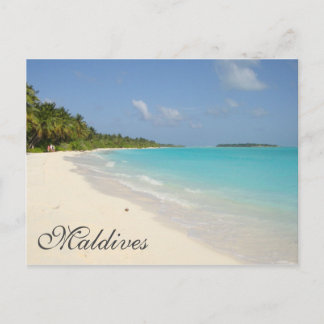 Exotic Tropical Island Maldives Beach Postcard