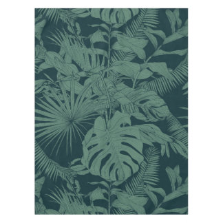 Exotic tropical line illustration. tablecloth