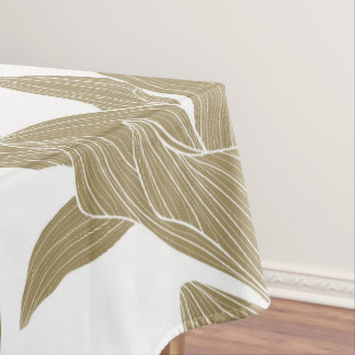 Exotic tropical line illustration. Tablecloth