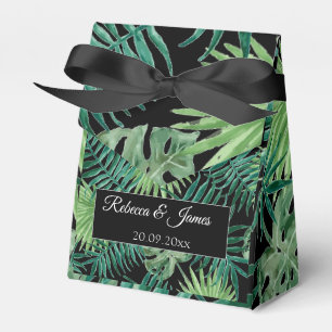 Exotic Tropical Palm Beach Destination Wedding  Favour Box
