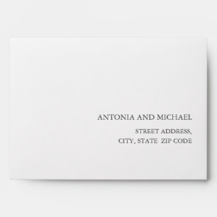 Exotic tropical palm tree Self-Addressed RSVP Envelope