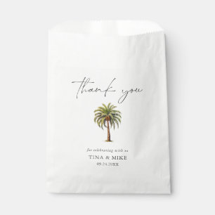 EXOTIC Tropical Palm TREE Thank You Favour Bags