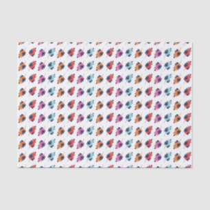 Exotic Tropical Summer Palms Leaves Pattern Tissue Paper