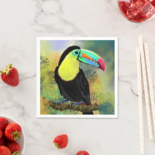 Exotic Tropical Toco Napkins Toucan Bird