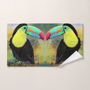 Exotic Tropical Toco Toucan Bird - Painting Bath Towel Set