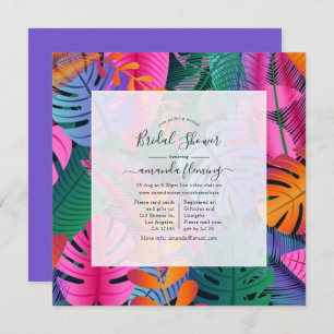 Exotic Tropical Virtual Shower Invitation
