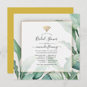 Exotic Tropical Virtual Shower Invitation