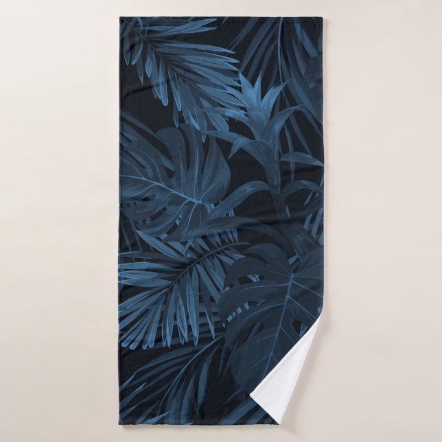 Exotic tropical vrctor background with hawaiian pl bath towel (Bath Towel)