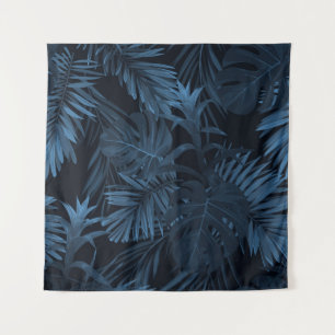 Exotic tropical vrctor background with hawaiian pl tapestry