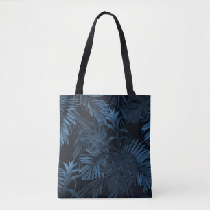 Exotic tropical vrctor background with hawaiian pl tote bag