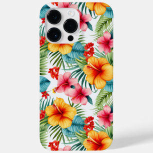 Exotic Watercolor Hawaiian Floral Case-Mate iPhone 14 Pro Max Case