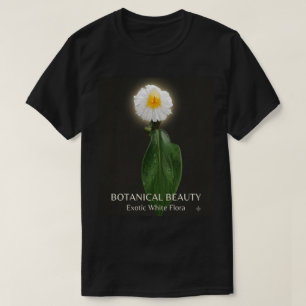 Exotic White Tropical Flower Botanical Nature T-Sh T-Shirt