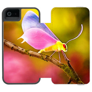 Exotic Winged Beauty Design Incipio Watson™ iPhone 5 Wallet Case