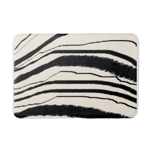 EXOTIC ZEBRA PRINT BATH MAT