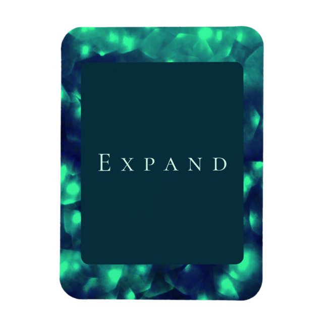 "Expand" Customisable Message Photo Magnet (Vertical)