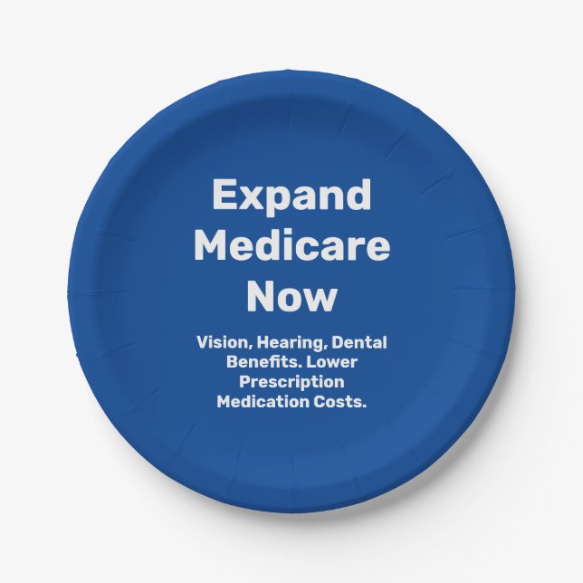 Expand Medicare Now Paper Plate (Front)