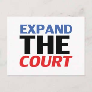 "Expand the Court" blue white red black - Postcard