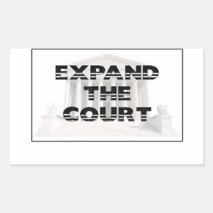 Expand the Court Rectangular Sticker