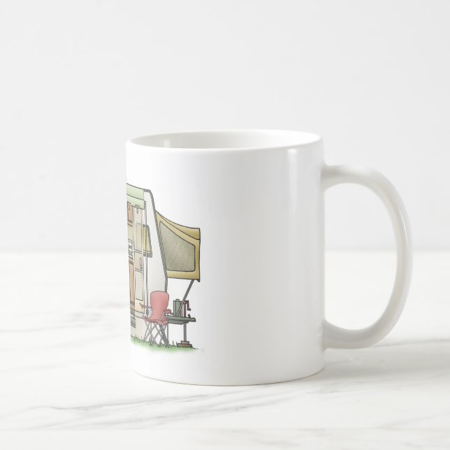 Expandable Hybred Trailer Camper Coffee Mug (Right)
