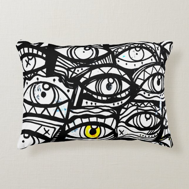 Expanse of eyes decorative cushion (Front)