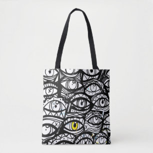 Expanse of eyes tote bag