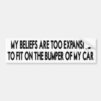 Expansive Beliefs Bumper Sticker