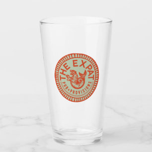 Expat vintage orange glass