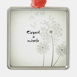 Expect a Miracle Inspirational Metal Tree Decoration