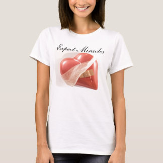 Expect Miracles Heart T-Shirt
