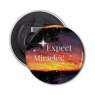 Expect Miracles Sparkle Sunset Get Well Soon Name Bottle Opener