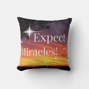 Expect Miracles Sparkle Sunset Get Well Soon Name Cushion