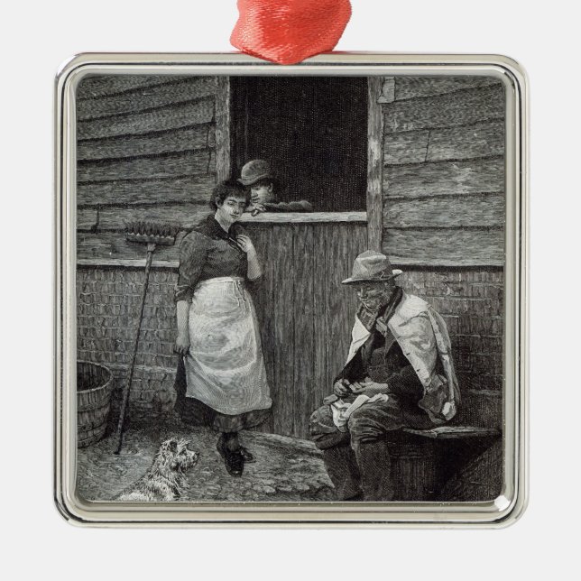 Expectancy, from 'Leisure Hour', 1888 Metal Tree Decoration (Front)