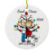 Expectant Couple, Cat Custom Holiday Ornament