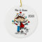Expectant Couple With Grey Cat Ornament