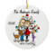 Expectant Couple with Toddler Girl /Dog Ornament