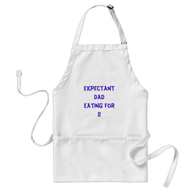 Expectant Dad Eating for2 Standard Apron (Front)