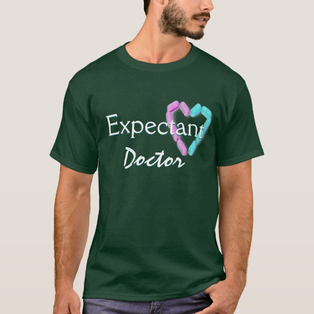 Expectant Doctor In Deep Forest T-Shirt (Front)