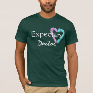 Expectant Doctor In Forest Green T-Shirt