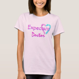 Expectant Doctor In Pink T-Shirt